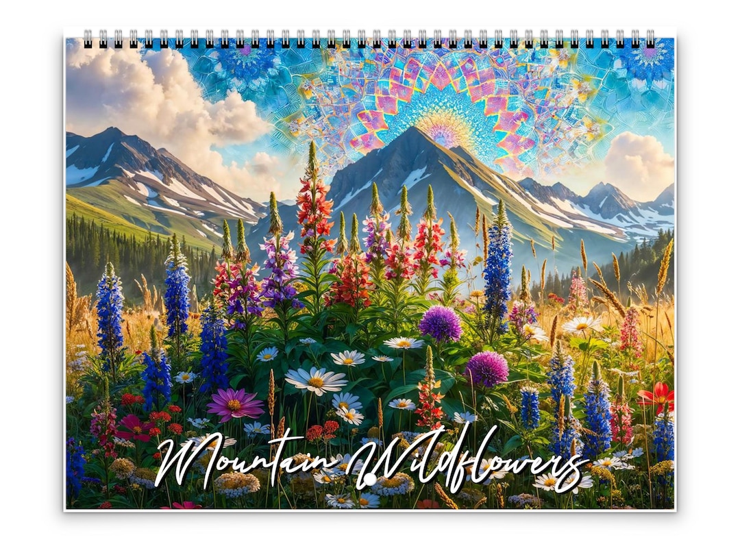 2026 Mountain Wildflowers Wall Calendar by Kaleidoscope Artisan ...