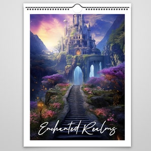 Kaleidoscope Artisan Wall Calendar 2024 - Enchanted Realms