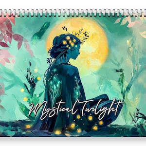 2027 Mystical Twilight Wall Calendar by Kaleidoscope Artisan - Enchanting Dreamscapes with Holidays