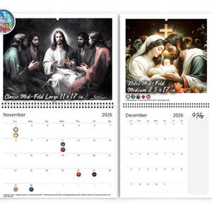 2026 Light of Jesus Wall Calendar by Kaleidoscope Artisan ...