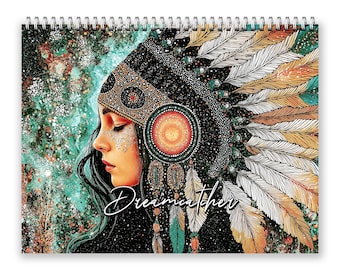 2027 Dreamcatcher Wall Calendar by Kaleidoscope Artisan – Mystical Spirit with Holidays