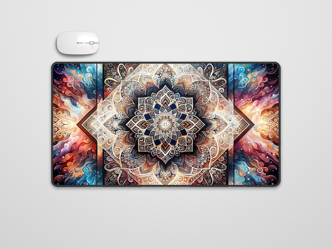 Kaleidoscopic Artisan Desk Mat Luminous Kaleidoscope Canvas - Etsy