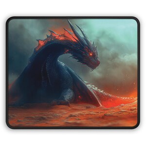Dragon Dark Gaming Mouse Pad by Kaleidoscope Artisan – Emberborn