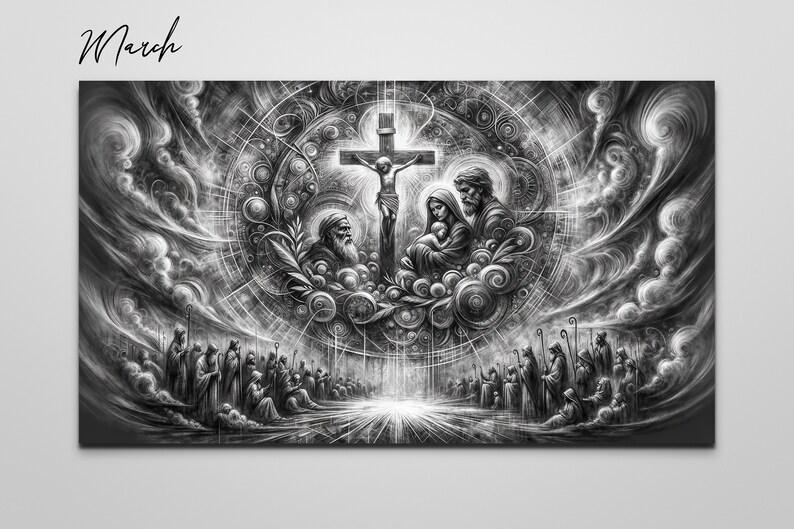 Kaleidoscope Artisan Wall Calendar 2024 the Light of Jesus A Nativity