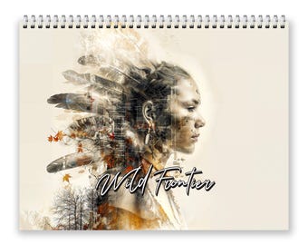 2027 Wild Frontier Wall Calendar by Kaleidoscope Artisan – Untamed Beauty with Holidays