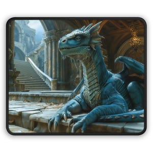 Ancient Guardian Gaming Mouse Pad by Kaleidoscope Artisan - Dragon of the Forgotten Realm