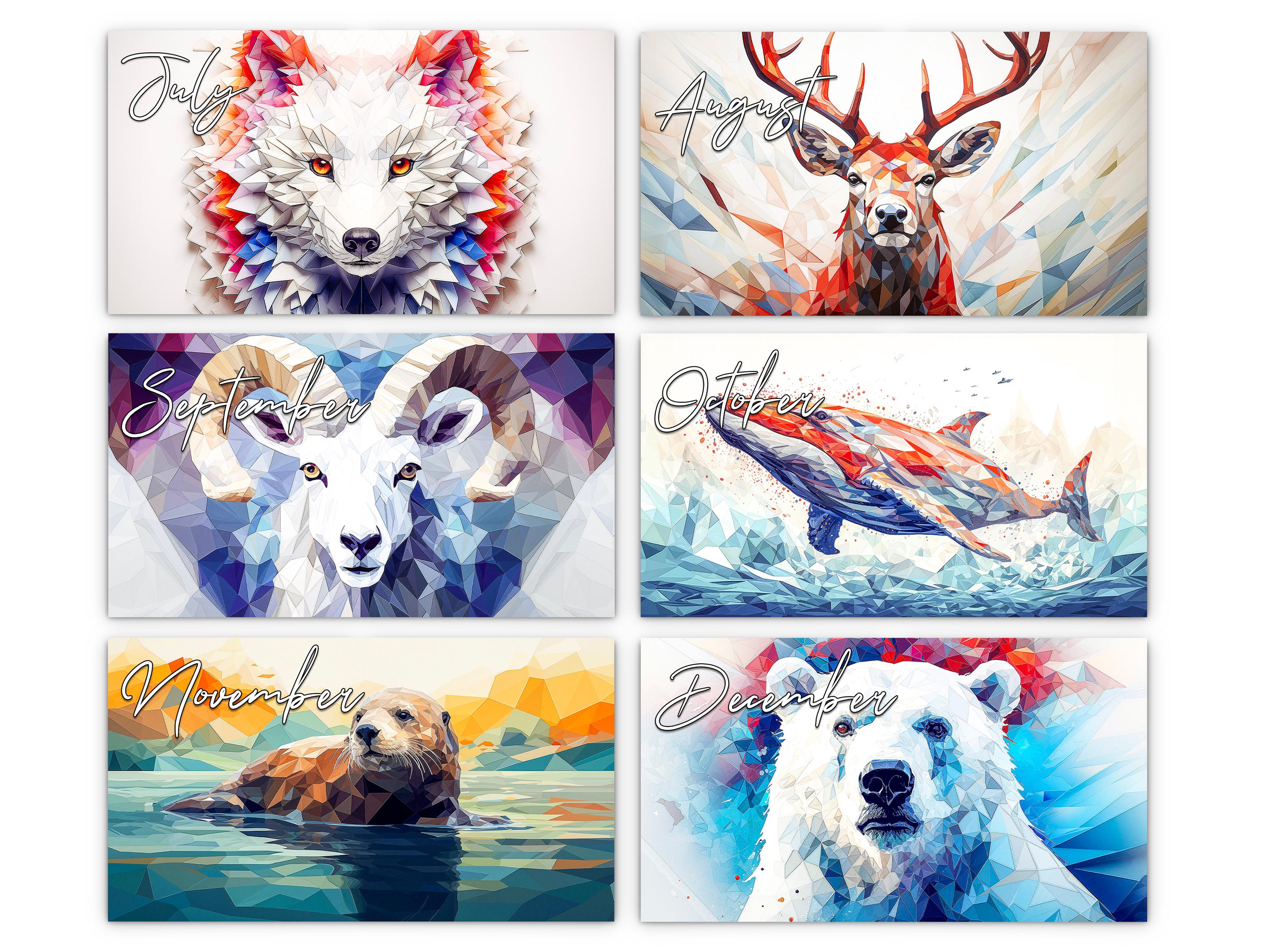 2027 Alaska Wildlife Wall Calendar by Kaleidoscope Artisan – Vibrant ...