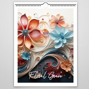 Kaleidoscope Artisan Wall Calendar 2024 - Floral Grace