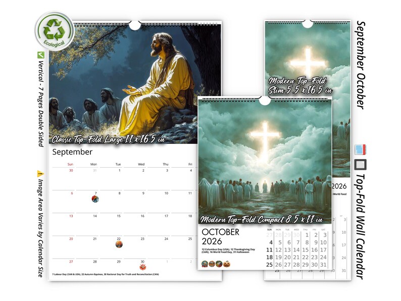 2026 Light of Jesus Wall Calendar by Kaleidoscope Artisan ...