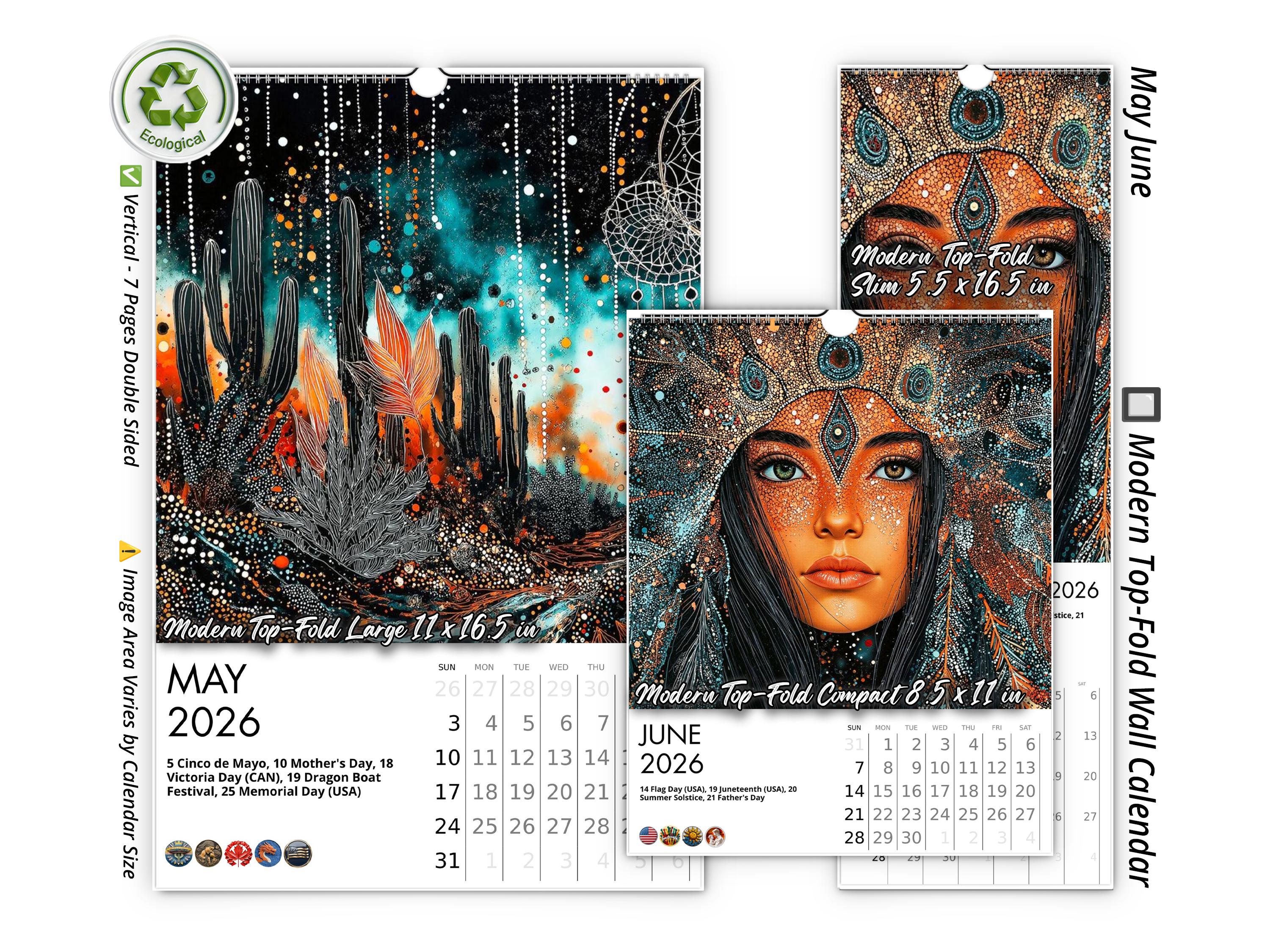 2026 Dreamcatcher Wall Calendar by Kaleidoscope Artisan – Mystical ...