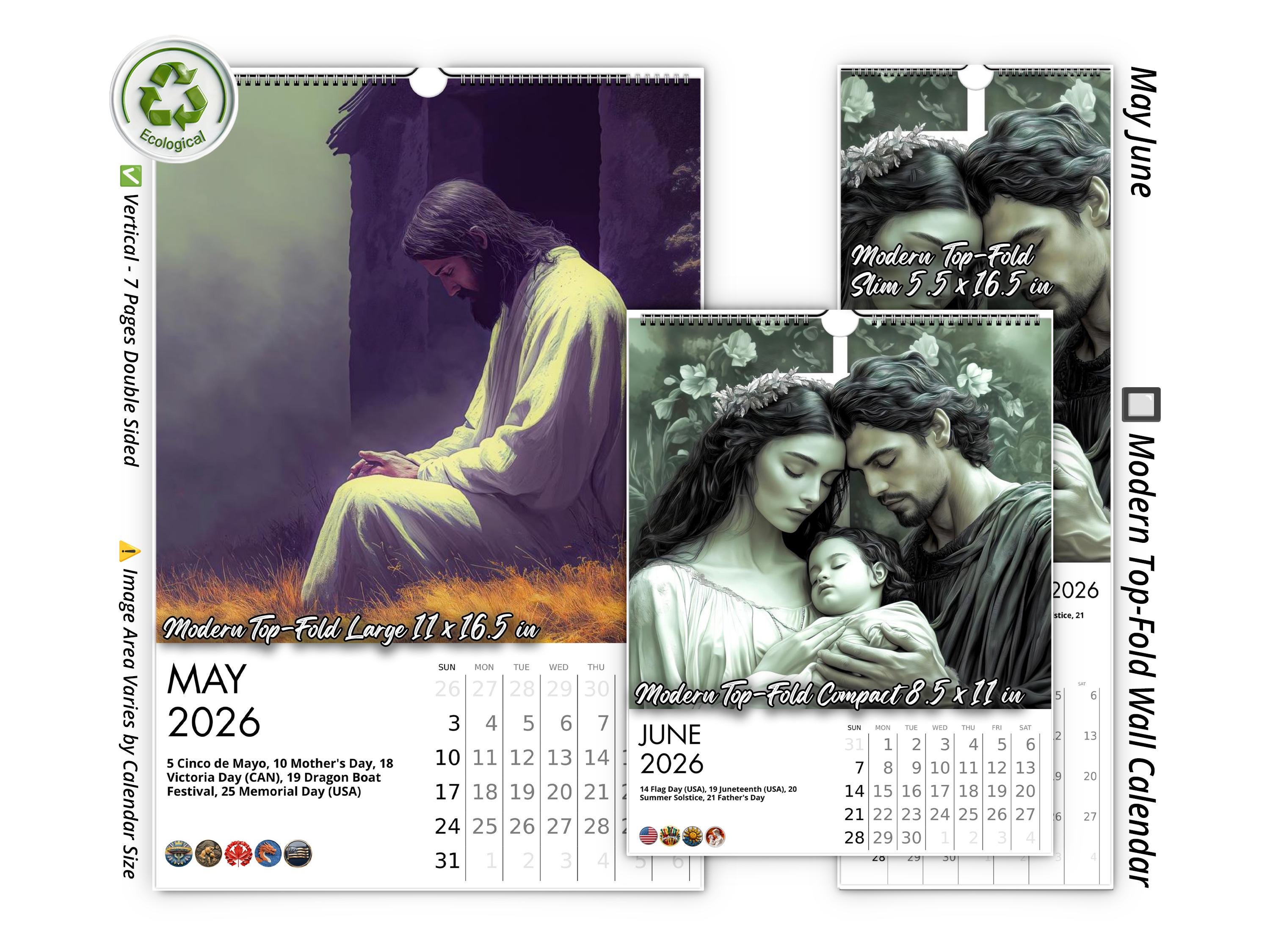 2026 Light of Jesus Wall Calendar by Kaleidoscope Artisan ...