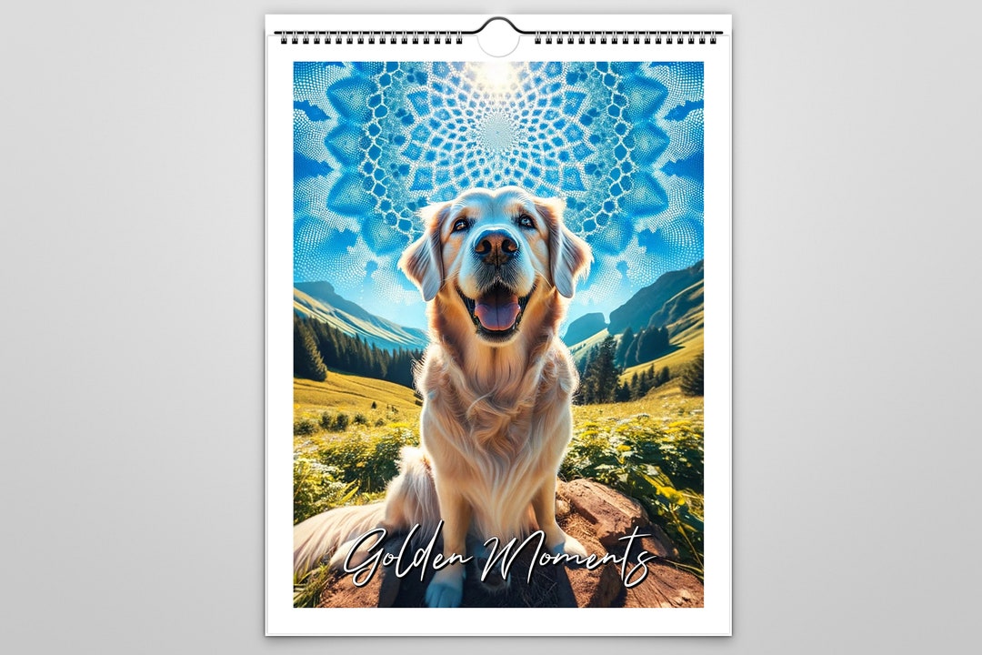 Kaleidoscope Artisan Wall Calendar 2024 A Year With Golden Etsy UK