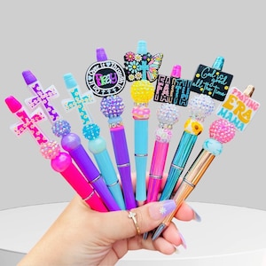 Faith Beaded Pens: Inspirational Religious Gift