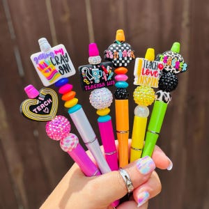 Teacher gifts, teacher pens , beaded pens