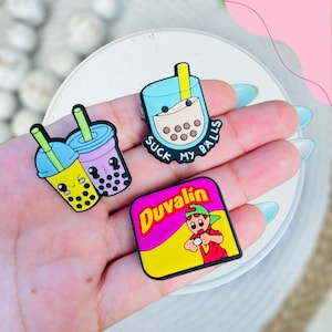 Boba Charms, Shoe Charms, Cute Charms, Girly Charms, Gifts for her,