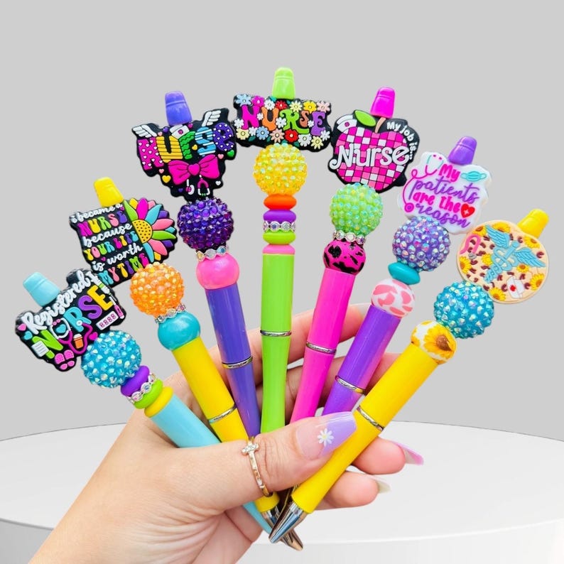 Beaded Medical Pens: Nurse Doctor Gift image 4