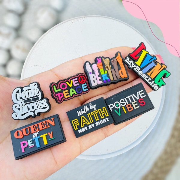 Word charms, Motivational charms, Positive charms, Cute Charms, Girly Charms, Gifts for her