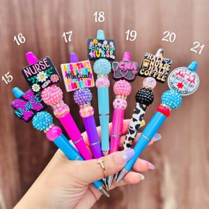 Beaded Medical Pens: Nurse Doctor Gift image 3