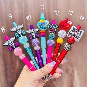 Beaded Medical Pens: Nurse Doctor Gift image 2