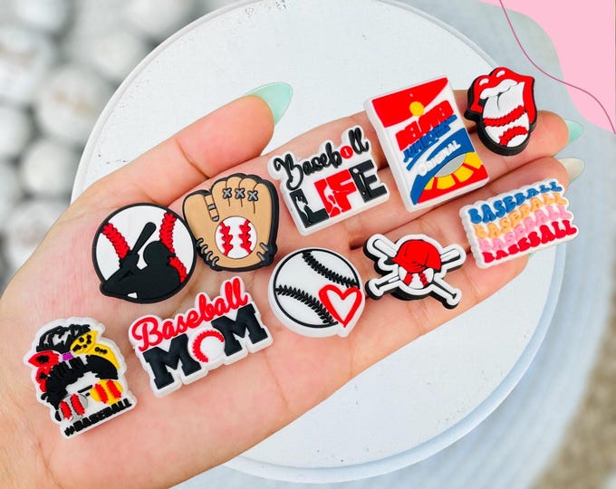 Baseball Shoe Charms: Sports Team Croc Charms