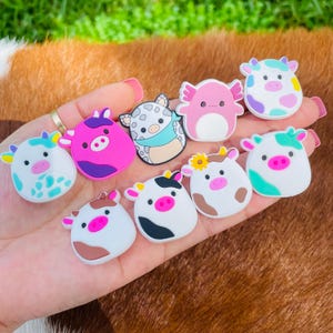Squishmellow charms, shoe charms, cute charms, girly charms, gifts for her