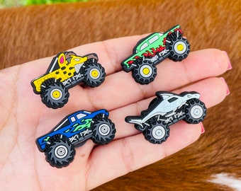 Truck Charms, Monster Truck charms, Shoe Charms, Gifts for him, Gifts for Boy,