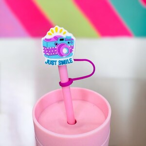 Just Smile Straw Topper || Fits 10mm Straws