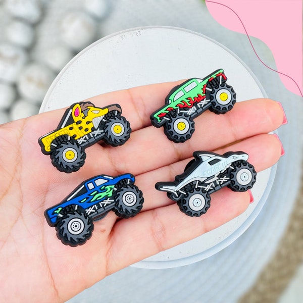 Truck Charms, Monster Truck charms, Shoe Charms, Gifts for him, Gifts for Boy,