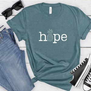 Hope infertility pineapple unisex t-shirt (Bella + Canvas) | ivf, infertility gift, IUI, PCOS, pregnancy