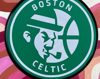 Boston Celtics Handgefertigte Vinyl-Schallplatte Wall Art Decor