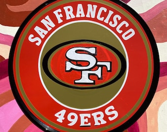 San Francisco 49ers Handgefertigte Schallplatte Wand Kunst Dekor