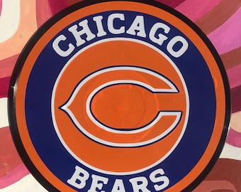 Chicago Bears Handgefertigte Schallplatte Wand Kunst Dekor
