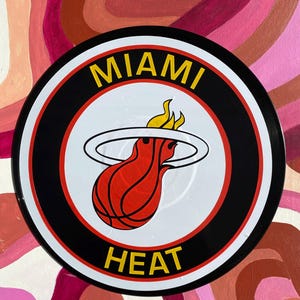 Miami Heat Handcrafted Vinyl Record Wall Art Decor