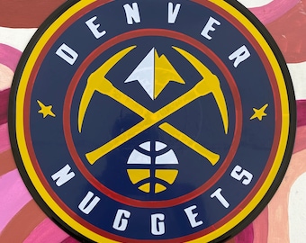 Denver Nuggets Handgefertigte Schallplatte Wand Kunst Dekor