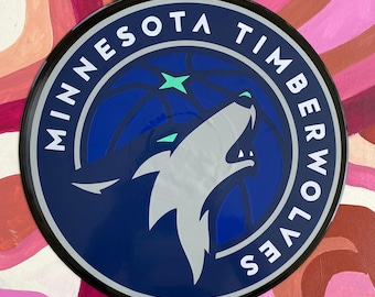 Minnesota Timberwolves Handgefertigte Schallplatte Wand Kunst Dekor