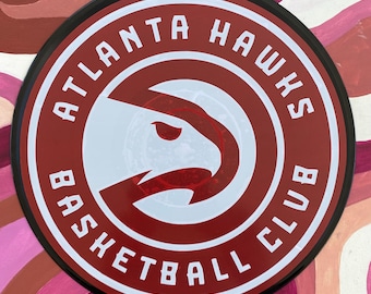 Atlanta Hawks Handgefertigte Schallplatte Wand Kunst Dekor