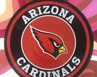 Arizona Cardinals handgefertigte Schallplatte Wandkunst Dekor