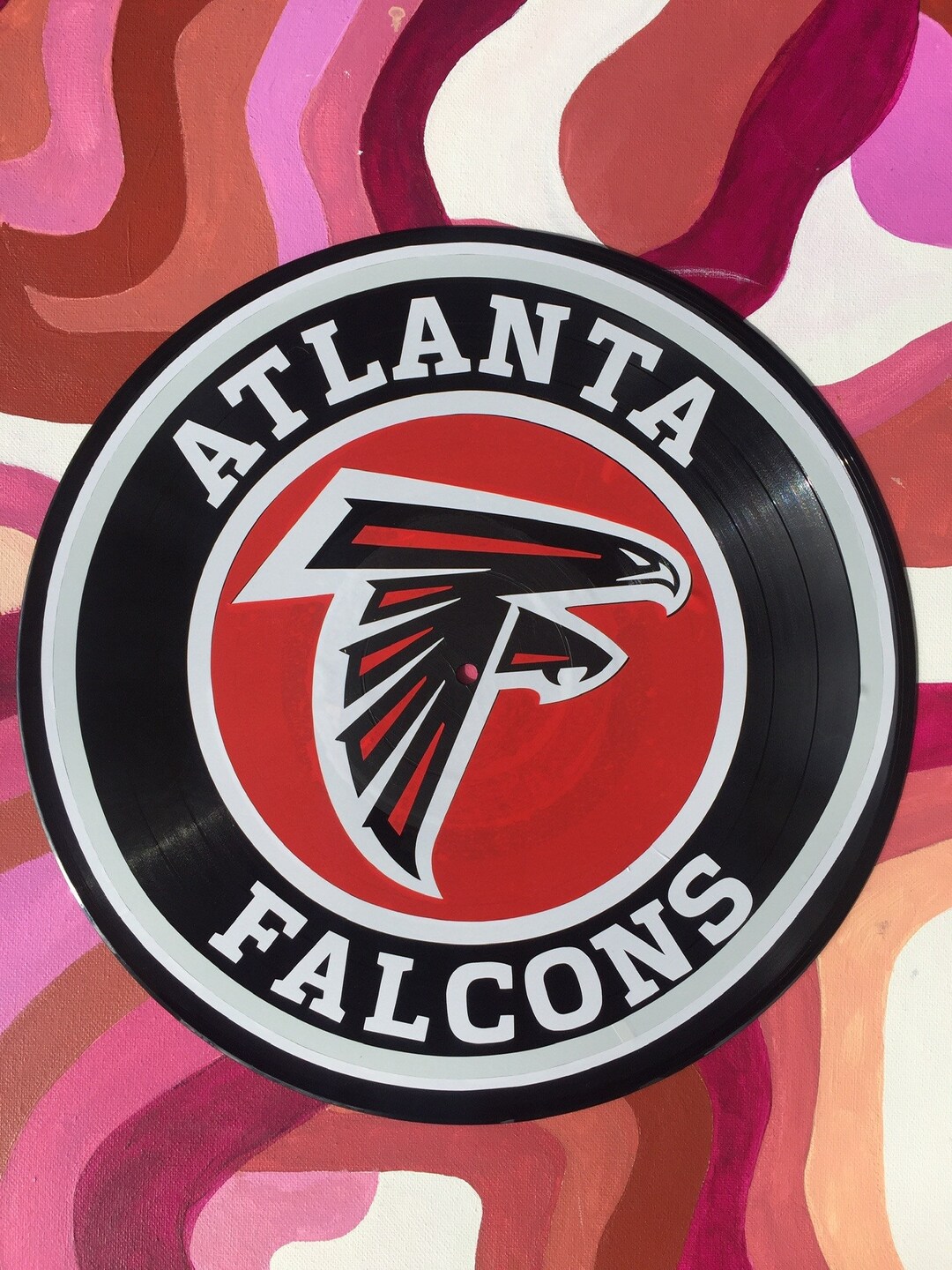 Atlanta Falcons Handcrafted Vinyl Record Wall Art Decor - Etsy