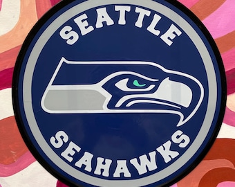 “Seattle Seahawks” Handgefertigte Schallplatte Wand Kunst Dekor