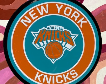 New York Knicks Handcrafted Vinyl Record Wall Art Decor