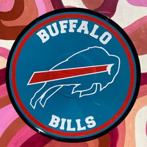 Buffalo Bills Handgefertigte Schallplatte Wandkunst Dekor