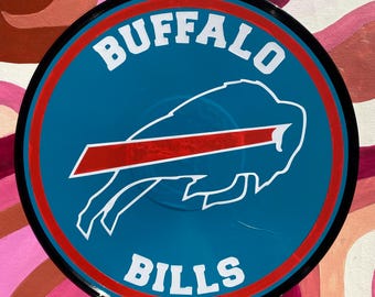 Buffalo Bills Handcrafted Vinyl Record Wall Art Decor