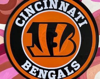 Cincinnati Bengals Handgefertigte Schallplatte Wand Kunst Dekor