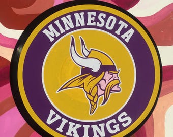 Minnesota Vikings Handgefertigte Schallplatte Wand Kunst Dekor