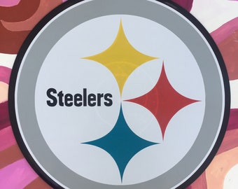 Pittsburgh Steelers Handgefertigte Schallplatte Wand Kunst Dekor