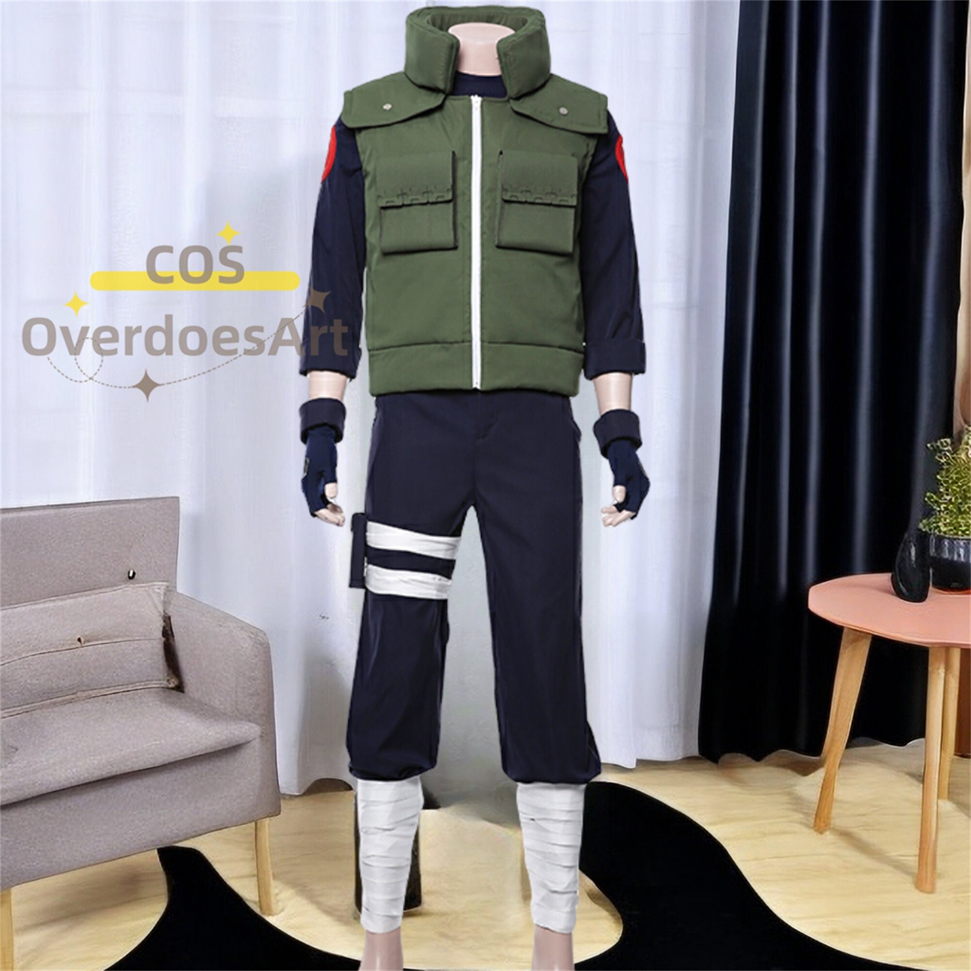 Ninja Kakashi Costume Hatake Naruto Cosplay Suit