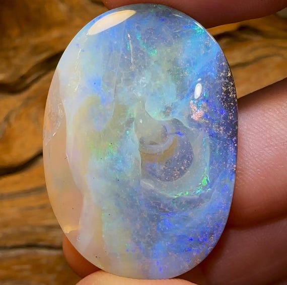 71.3cts - “water World”large Queensland Boulder Opal From Winton