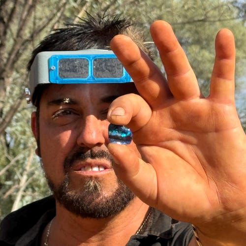 2.3カラット - ライトニングリッジブラックオパールダブレット