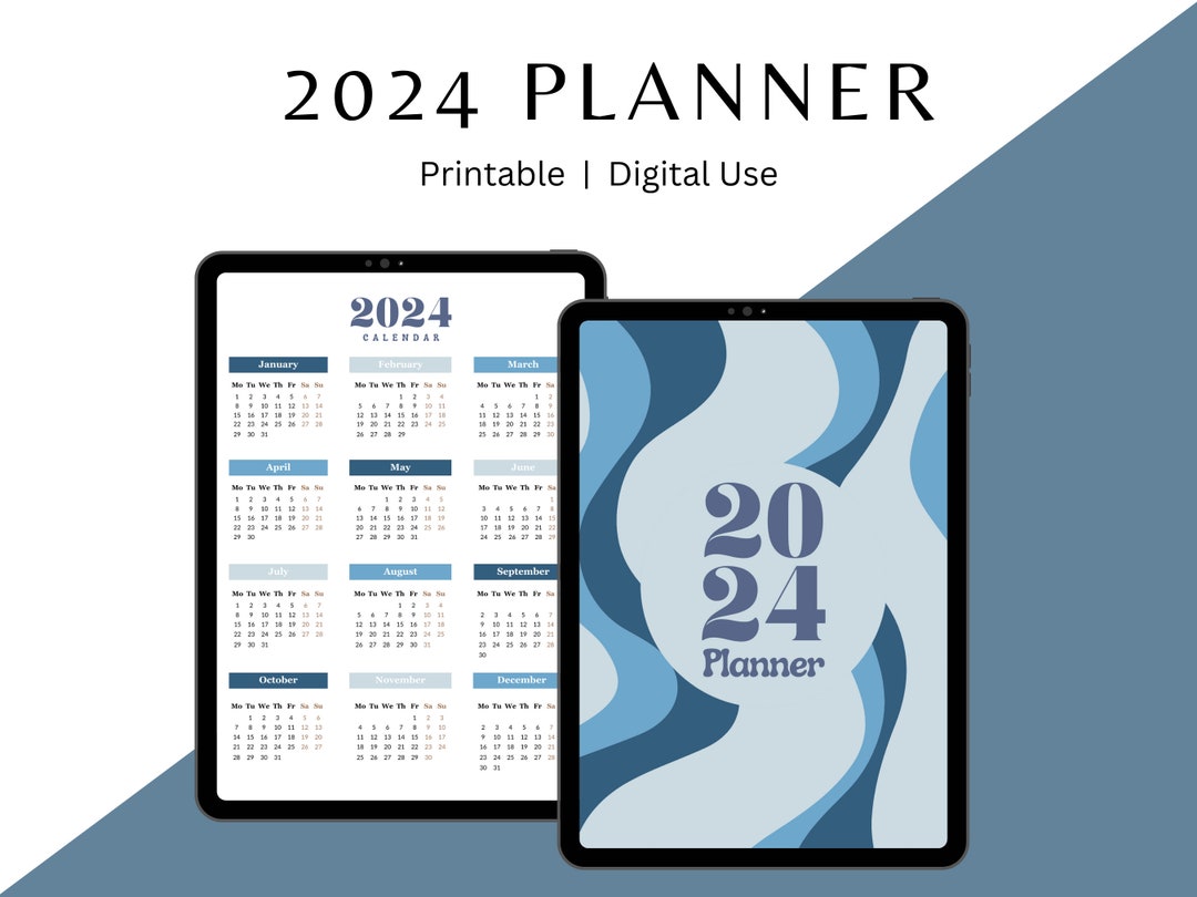 2024 Planner January to December 2024 Digital Planner Daily Monthly ...