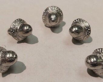 Acorn Pewter Button - Small 5 pack